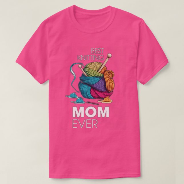 T-shirt Meilleur Tricot Maman Ever96 (Design devant)