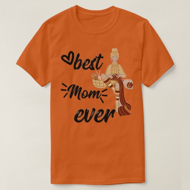 T-shirt Meilleur Tricot Maman Ever 460 (Design devant)