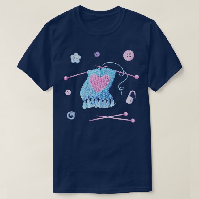 T-shirt Meilleur Tricot Maman Ever 521 (Design devant)