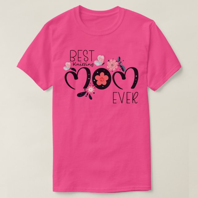 T-shirt Meilleur Tricot Maman Ever 54 (Design devant)