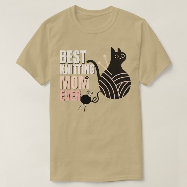 T-shirt Meilleur Tricot Maman toujours cadeau pour les Amo (Design devant)