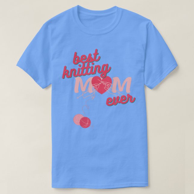 T-SHIRT MEILLEUR TRICOT MOM EVER71 (Design devant)