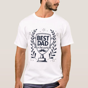 T-shirt Meilleur Trophée Papa - Cadeau de fête du Père