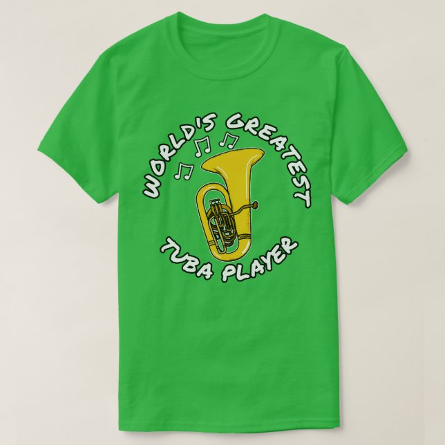 T-shirt Meilleur Tuba Joueur Tubaist musicien en laiton (Design devant)