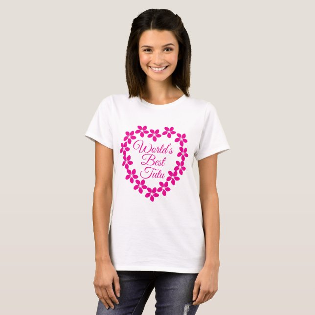 T-shirt Meilleur Tutu du monde (Devant entier)