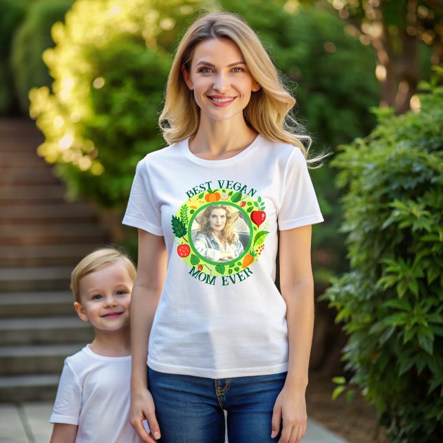 T-shirt Meilleur Vegan Maman toujours écologique fête des  (Créateur téléchargé)