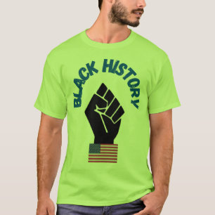 T-shirt Meilleur vendeur Histoire noire drapeau américain 