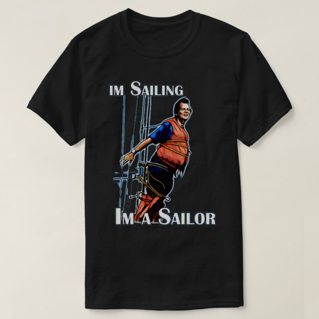 T-shirt MEILLEUR VENDEUR Im Sailing I Am Sailor Merchandis (Design devant)