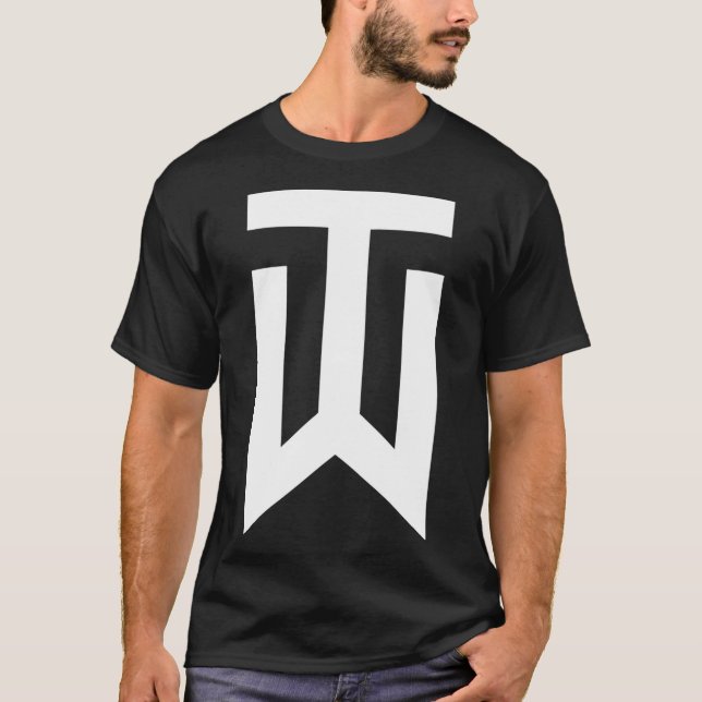 T-shirt Meilleur Vendeur - Tiger Woods Logo Merchandises E (Devant)