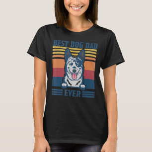 T-shirt Meilleur Vétérinaire Australien Papa Jamais Chien 