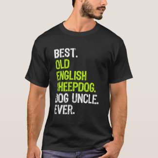 T-shirt Meilleur vieux chien de chien anglais à l'oncle de