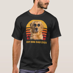 T-shirt Meilleur vintage Golden Retriever Chien papa jamai