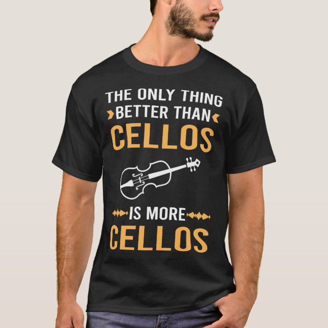 T-shirt Meilleur violoncelliste que violoncelle (Devant)