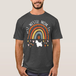 T-shirt Meilleur Westie Maman Jour Arc-en-ciel Cadeaux Pou