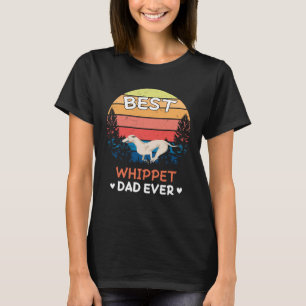 T-shirt Meilleur Whippet Papa Jamais Rétro Vintage