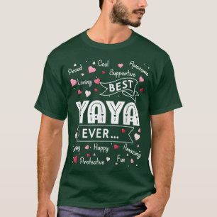 T-shirt Meilleur Yaya Jamais Drôle Première Fois Grand-Mèr
