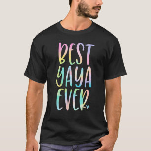 T-shirt Meilleur Yaya Jour des Mères Tie Dye