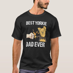 T-shirt Meilleur Yorkie Yorkshire Terrier Papa Daddy Propr