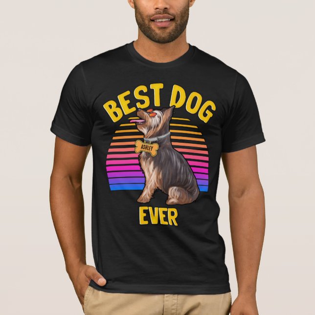 T-shirt Meilleur Yorkshire Terrier Dog jamais rétro (Devant)
