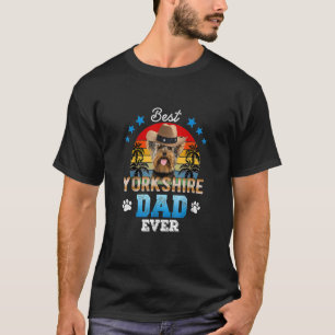 T-shirt Meilleur Yorkshire Terrier Papa Jamais Meilleur Pa