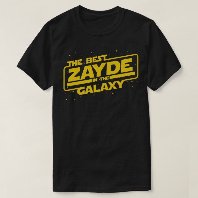 T-shirt Meilleur Zayde dans le grand-père juif hébreu gala (Design devant)