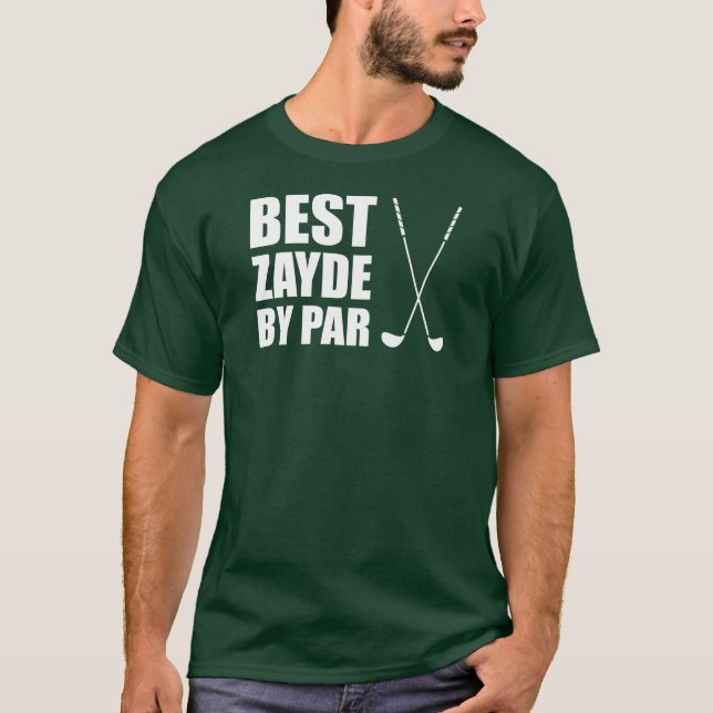 T-shirt Meilleur Zayde par jouer au golf juif de (Devant)