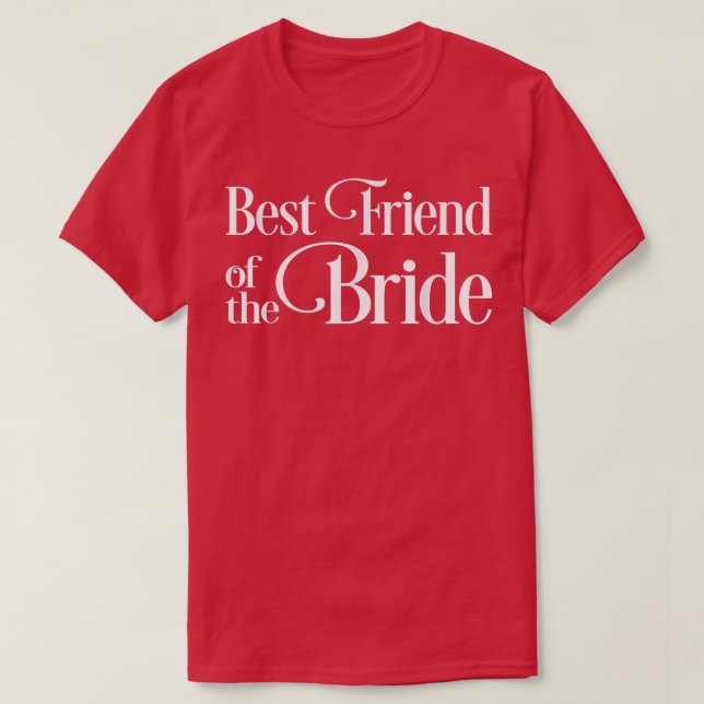 T-shirt Meilleure amie de la mariée  (Design devant)