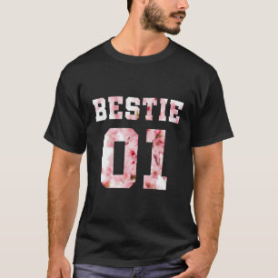 T-shirt Meilleure amie fleur 01