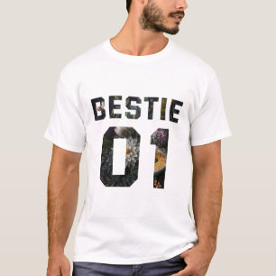 T-shirt Meilleure amie fleur 01