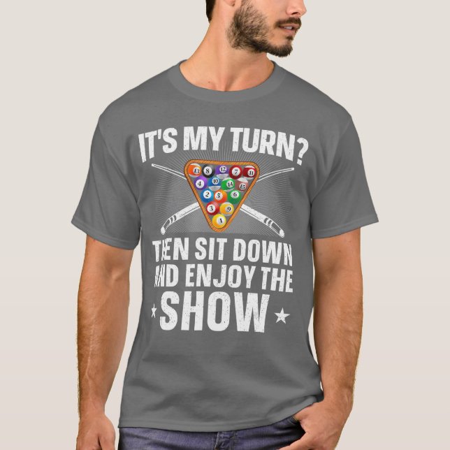 T-shirt Meilleure art de piscine pour hommes femmes Queue  (Devant)