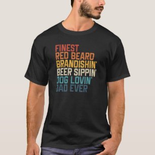 T-shirt Meilleure Barbe Rouge Brandishin Bière Sippin Chie