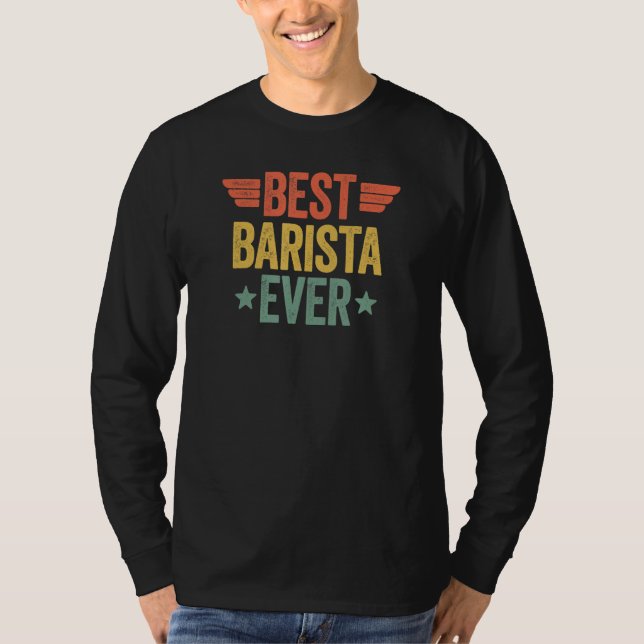 T-shirt Meilleure Barista Ever 3 (Devant)