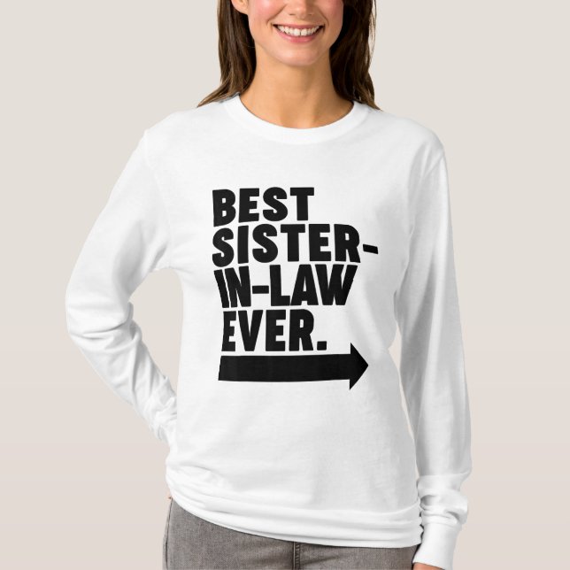 T-shirt Meilleure belle-soeur jamais (Devant)
