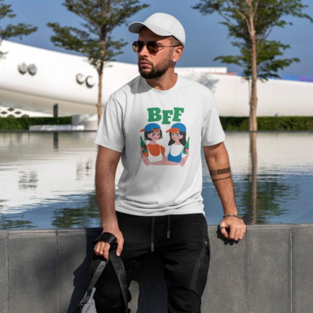 T-shirt Meilleure bière pour les filles amies (Créateur téléchargé)