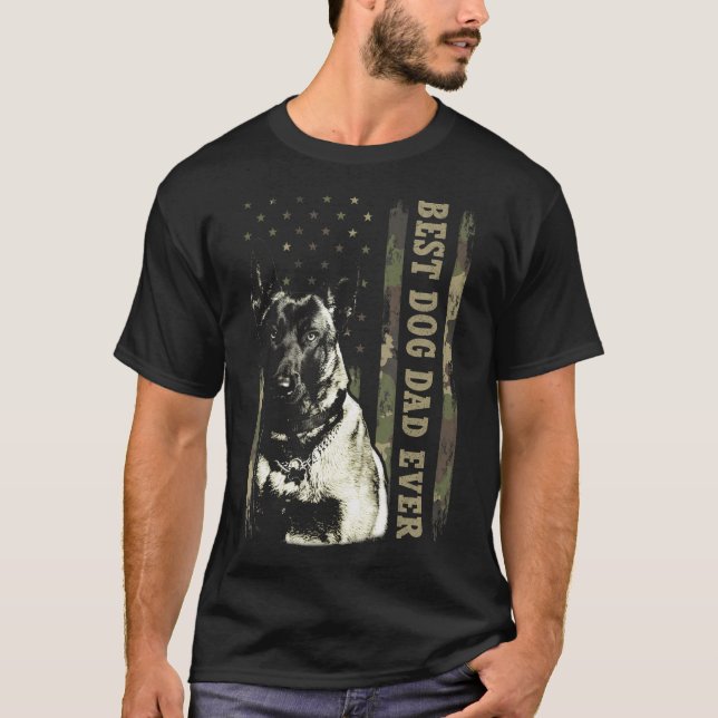 T-shirt Meilleure Chemise Jamais Chemise Du Père Malinois  (Devant)