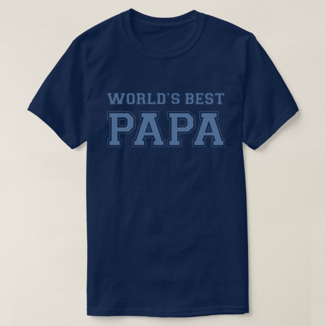 T-shirt Meilleure Chemise Papa du monde (Design devant)