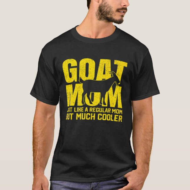 T-shirt Meilleure chèvre maman Jamais chèvres Mère ferme c (Devant)