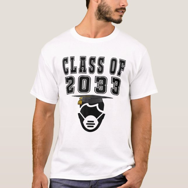 T-shirt Meilleure Classe De 2033 Diplôme Premier Jour De L (Devant)