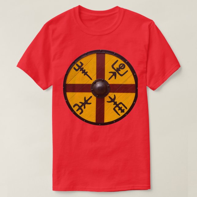 T-shirt Meilleure conception de Viking Shield traditionnel (Design devant)