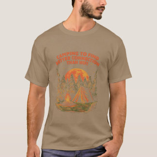 T-shirt Meilleure connexion que le WiFi Camping Faune Camp