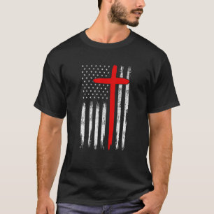 T-shirt Meilleure Croix Rouge Jamais Avec Drapeau Usa Frap