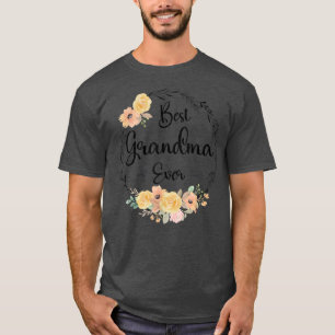 T-shirt Meilleure décoration de fleurs féminine de la Gran