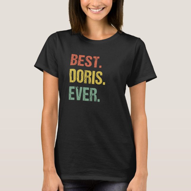 T-shirt Meilleure Doris Jamais Rétro Nom Humour Surnom (Devant)