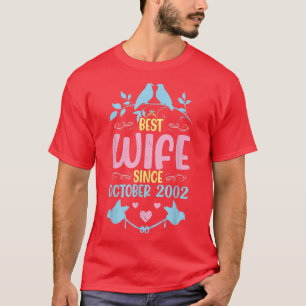 T-shirt Meilleure épouse depuis le mariage d'octobre 2009 