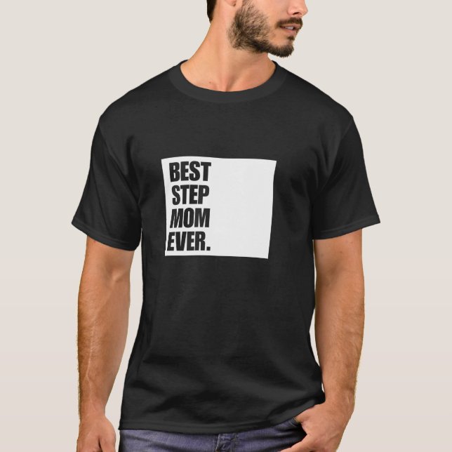 T-shirt Meilleure étape Maman toujours Bonus Mama Cadeau (Devant)