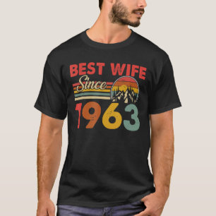T-shirt Meilleure femme depuis 1963 Epic Matching 60e Mari