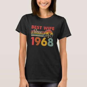 T-shirt Meilleure femme depuis 1968 Epic Matching 55e Mari
