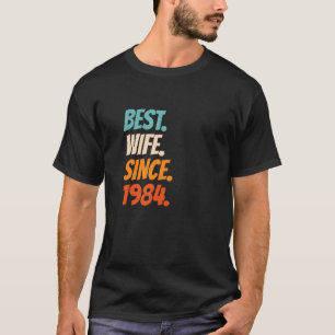 T-shirt Meilleure femme depuis 1984 38e anniversaire de ma