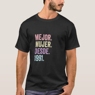 T-shirt Meilleure Femme Depuis 1991  35e Anniversaire de M