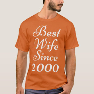 T-shirt Meilleure Femme depuis 2000 Mariage Anniversaire M